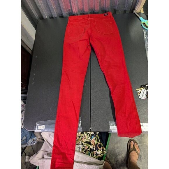 Angry Rabbit Red Skinny Jeans Women’s 25 - Picture 4 of 7